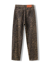 Savora | Leopard Jeans met High Waist & Relaxed Straight Fit voor Dames