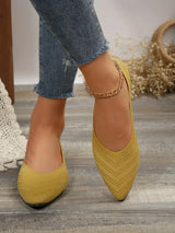 mosterd kleurige ademende ballerina’s voor dames met stretchy mesh