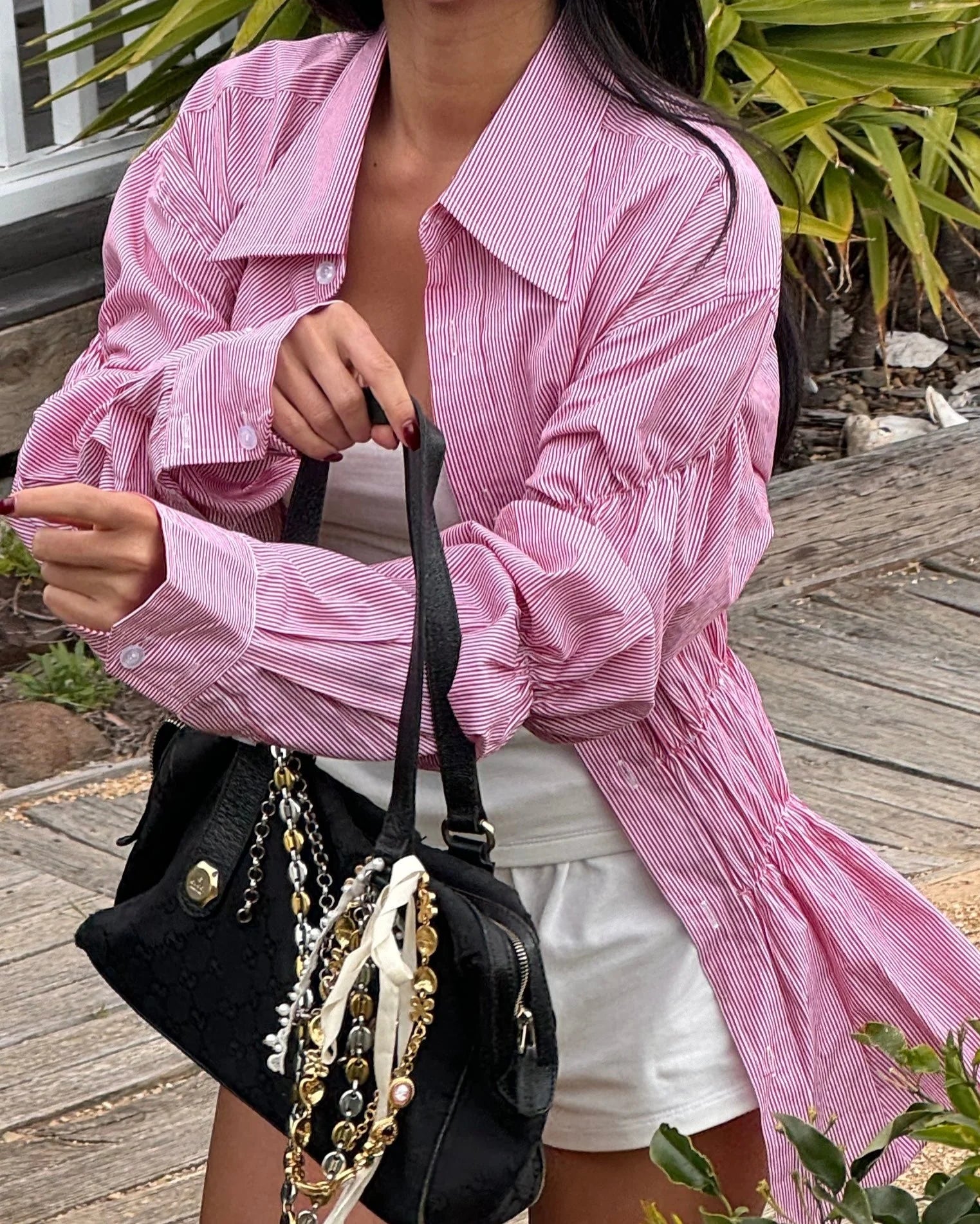 Camina | Getailleerde Stretch Blouse