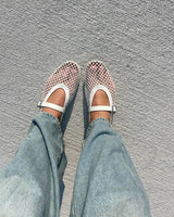 Nerella Mesh Mary-Janes | Trendy mesh ballerina’s met bandje & luchtige fit