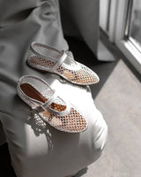 Nerella Mesh Mary-Janes | Trendy mesh ballerina’s met bandje & luchtige fit