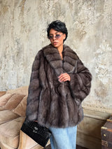 Mirellia | Luxe Imitatiebontjas met Vintage Look & Oversized Fit