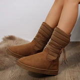 bruine winterboots met zachte binnenkant en warme voering