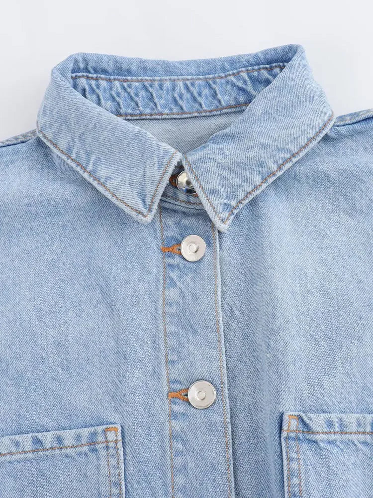 Reyla | Denim Utility Playsuit