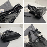 Velmira Vintage | Large Vegan Leather Shoulder Bag