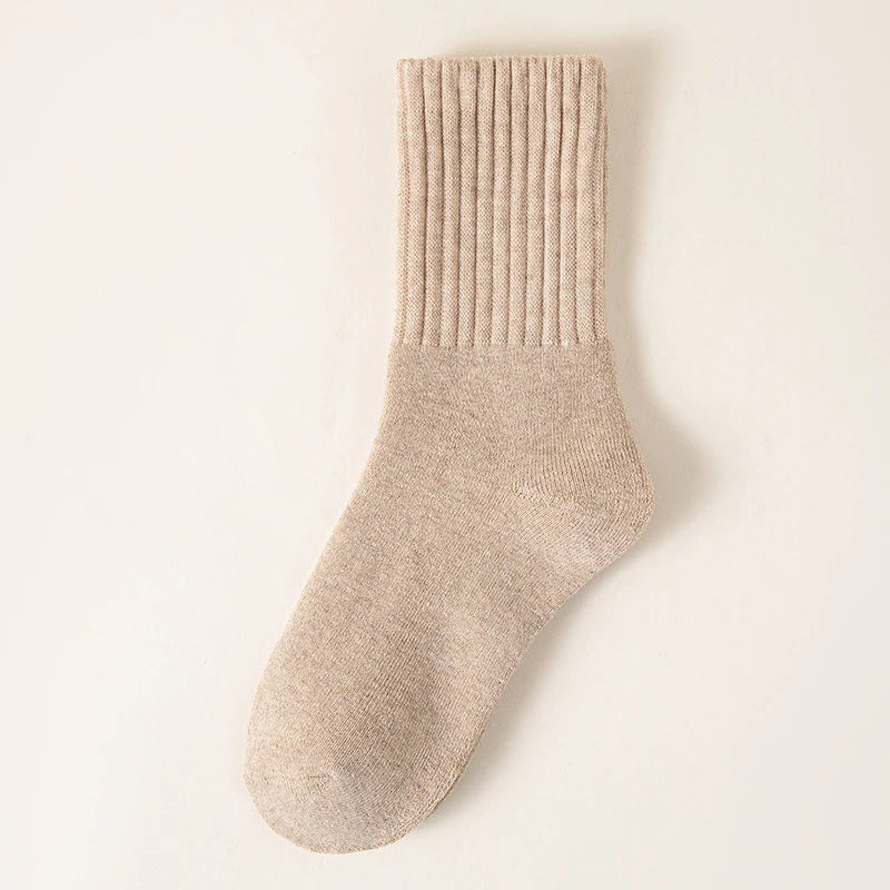Veluna | 5er-Pack kuschelige gefütterte Wintersocken mit Plüschfutter