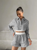 Louelle | Gestreepte Lounge Set
