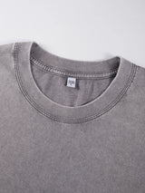 Waggy Tee | Oversized T-shirt met Teckelprint in Zachte Waslook