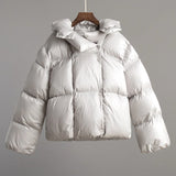 Karevia | Puffy Damesjas met Capuchon & Oversized Fit