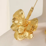 Amarée | Gouden Bloem Oorbellen