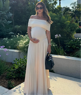 Isaline | Elegantes Umstandskleid mit Carmen-Ausschnitt