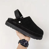Naloa Clogs | Casual Suède Clogs met Bandje