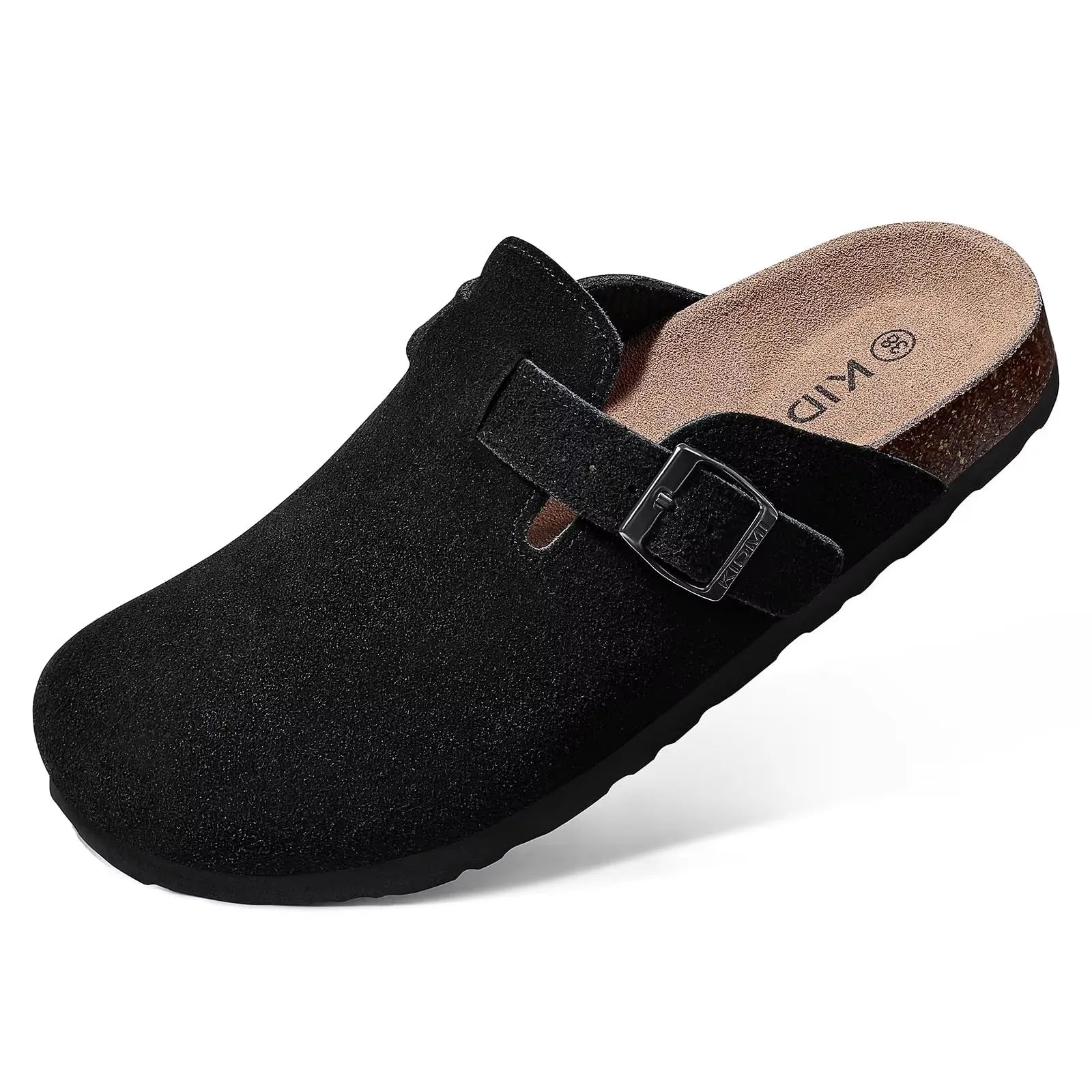 Mavira comfort clogs zwart met verstelbare gesp
