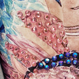 Detailfoto glinsterende steentjes Nayla denim jas