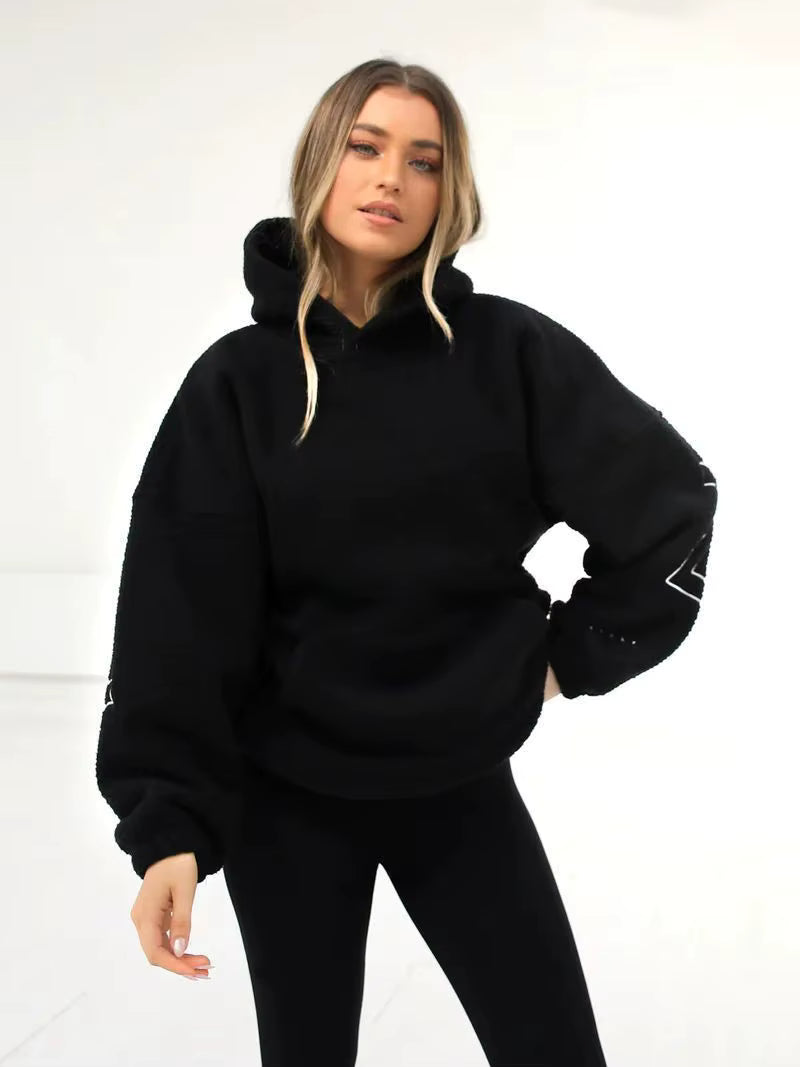 Akerra Oversized Teddy Hoodie | Loose Fit Fleece Hoodie