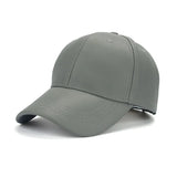 grijze unisex baseball cap van vegan leer