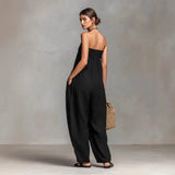 Elvaya | Strapless zomerse jumpsuit met smockdetail
