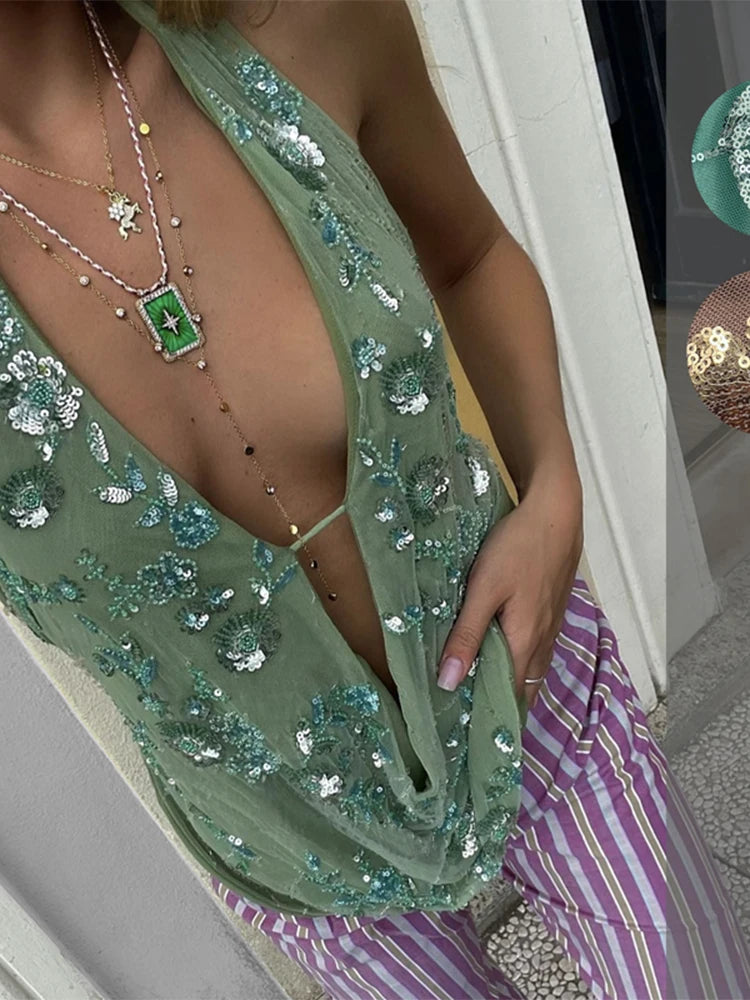 Avellina | Luxe Haltertop