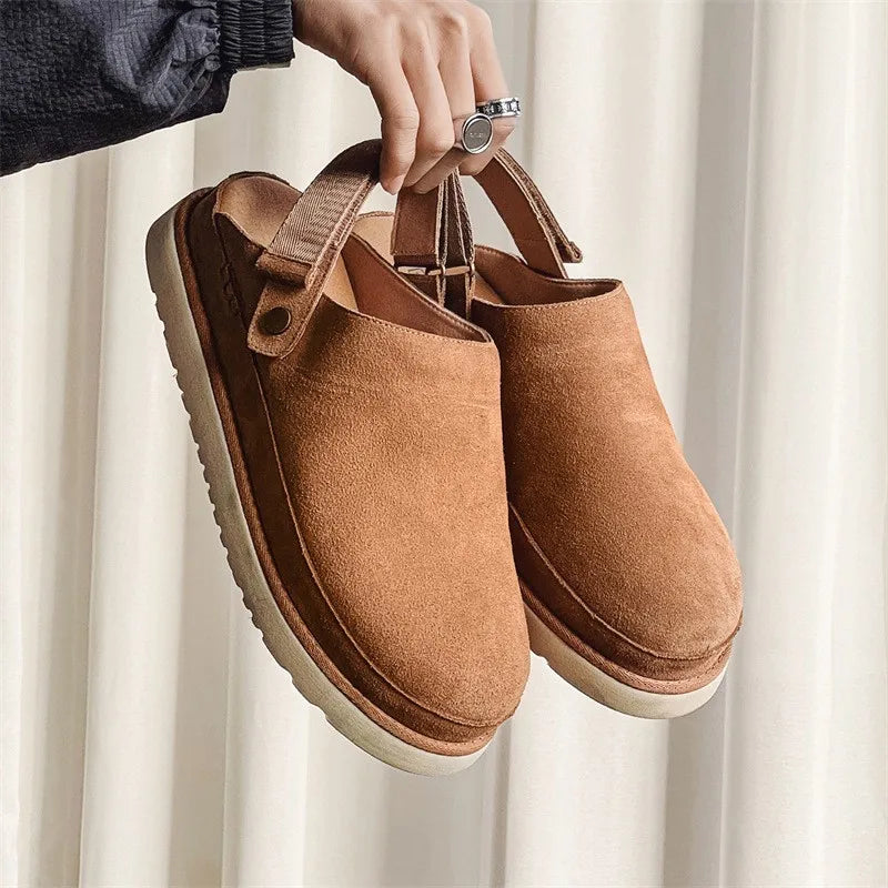 Naloa Clogs | Casual Suède Clogs met Bandje