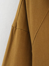 Marleau Jacket | Camel workwear jacket with corduroy collar and toggle closure