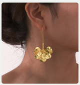 Amarée | Gouden Bloem Oorbellen