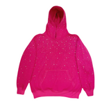 Solayne Sparkle Hoodie felroze met rhinestones productfoto