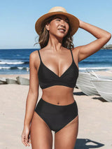 Kalaya | Bikini Set met Hoge Taille & Gekruiste Top – Flatterend & Comfortabel