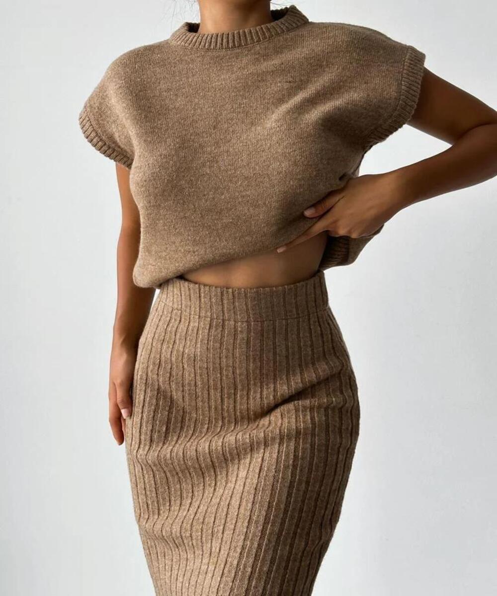 Ribbed Elegance | Two-Piece Set