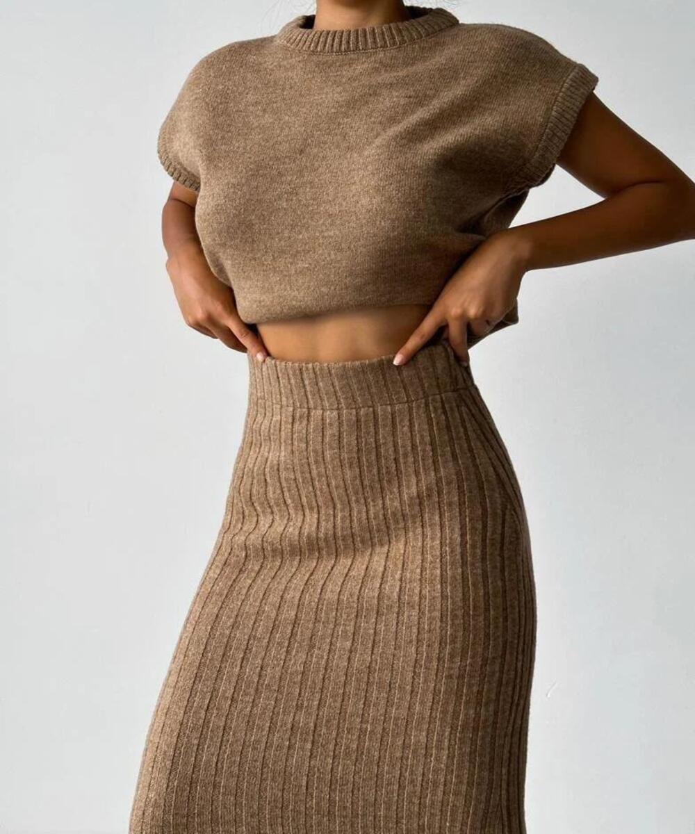 Ribbed Elegance | Two-Piece Set