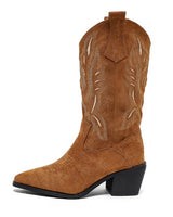 Alvara Western Boots | Hoge cowboylaarzen met hak & stiksels