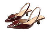 Aurelie | Slingback Patent Pumps 