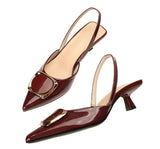 Aurelie | Slingback Patent Pumps 