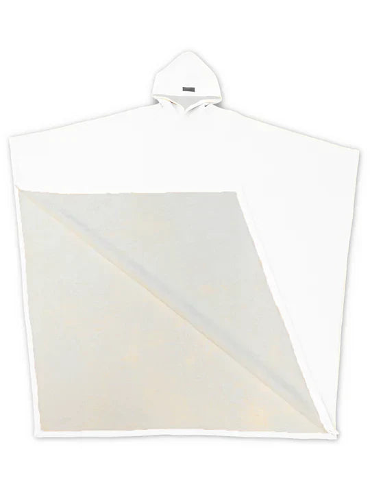 witte hoodie blanket met teddyvoering