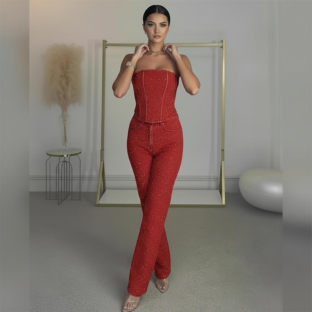 Avenia | Sparkle Corset Set