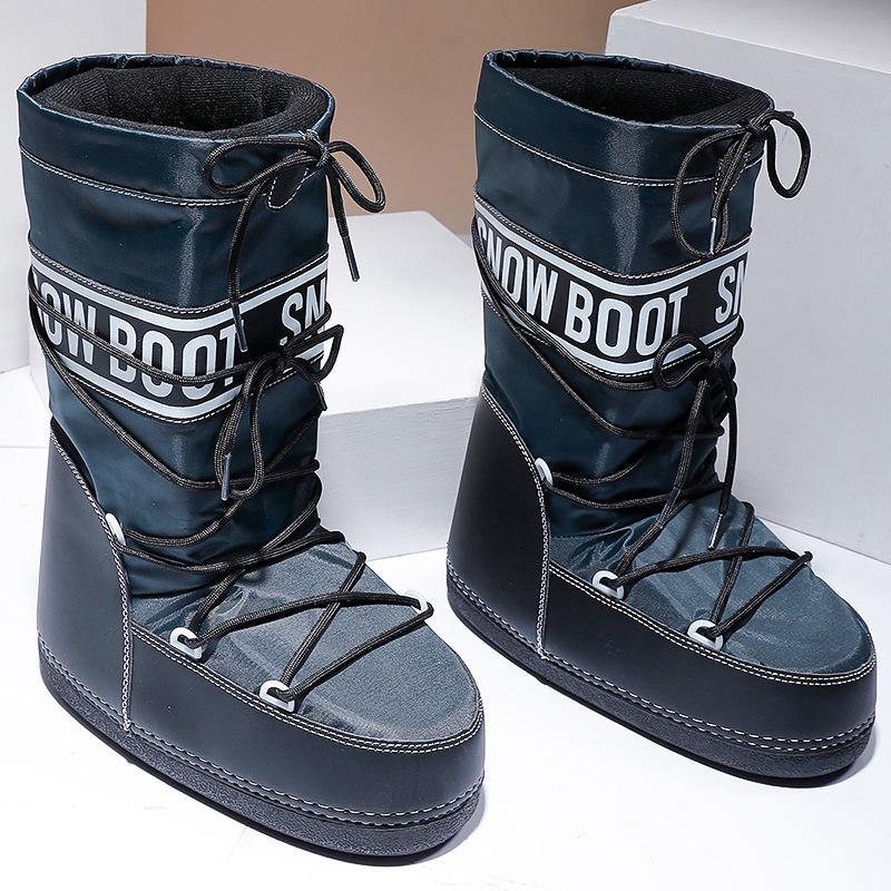 Snow boots dames marineblauw met warme voering