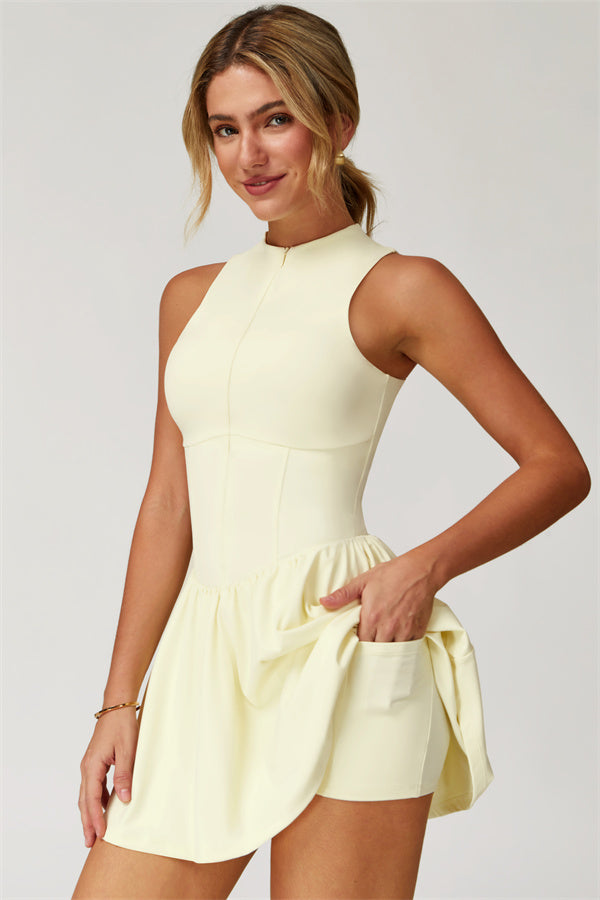 sport jurk dames met ingebouwde short tennis dress