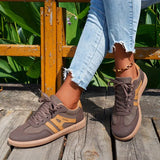 Reva | Retro Sneakers met Comfortzool en Contrasterende Strepen