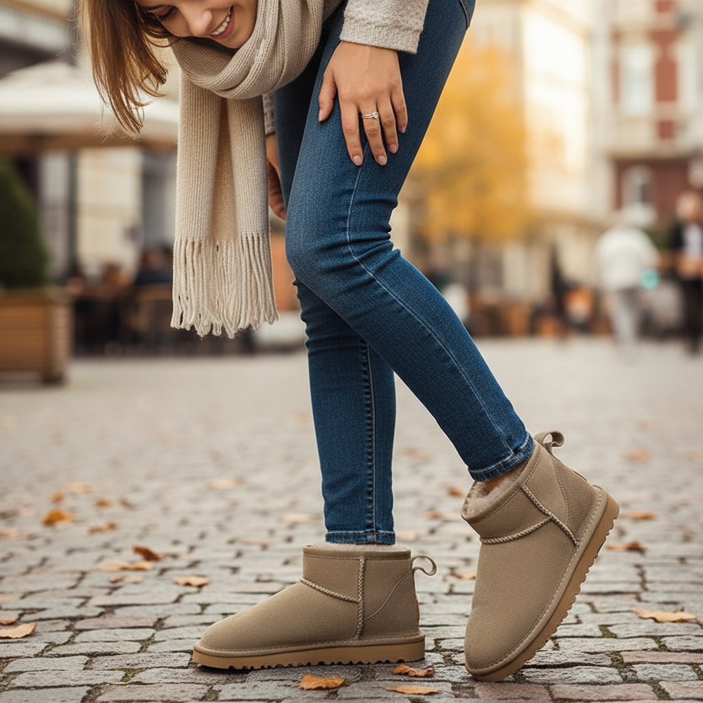 CozyFeet | Warme Winterlaarzen met Wolvoering & Suède Look