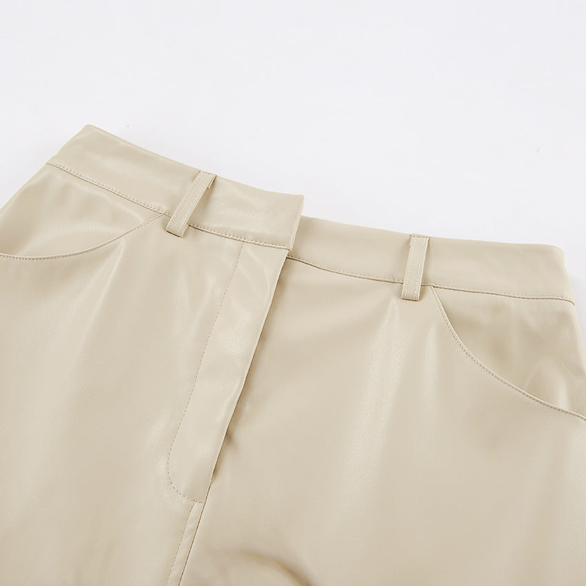 Larvona | Midi-Rock mit Schlitz & hoher Taille