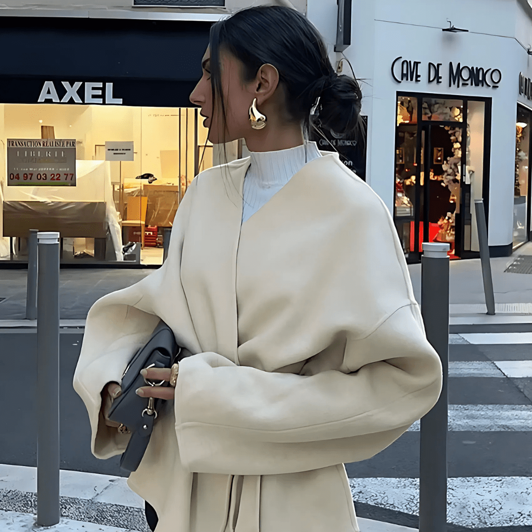 Dalara Wrap Coat | Lichte Damesjas met Strikceintuur & Herfstlook