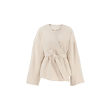 Wrap coat met ceintuur, geschikt voor layering in de herfst