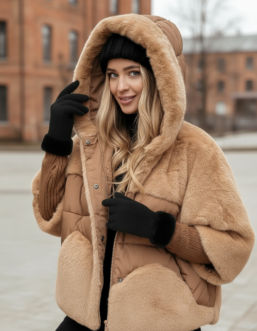 Melvya | Vegan Suede Winterhandschoenen met Warme Fleecevoering