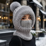 Lunara | Warme 2-in-1 Wintermuts met Faux Fur & Col