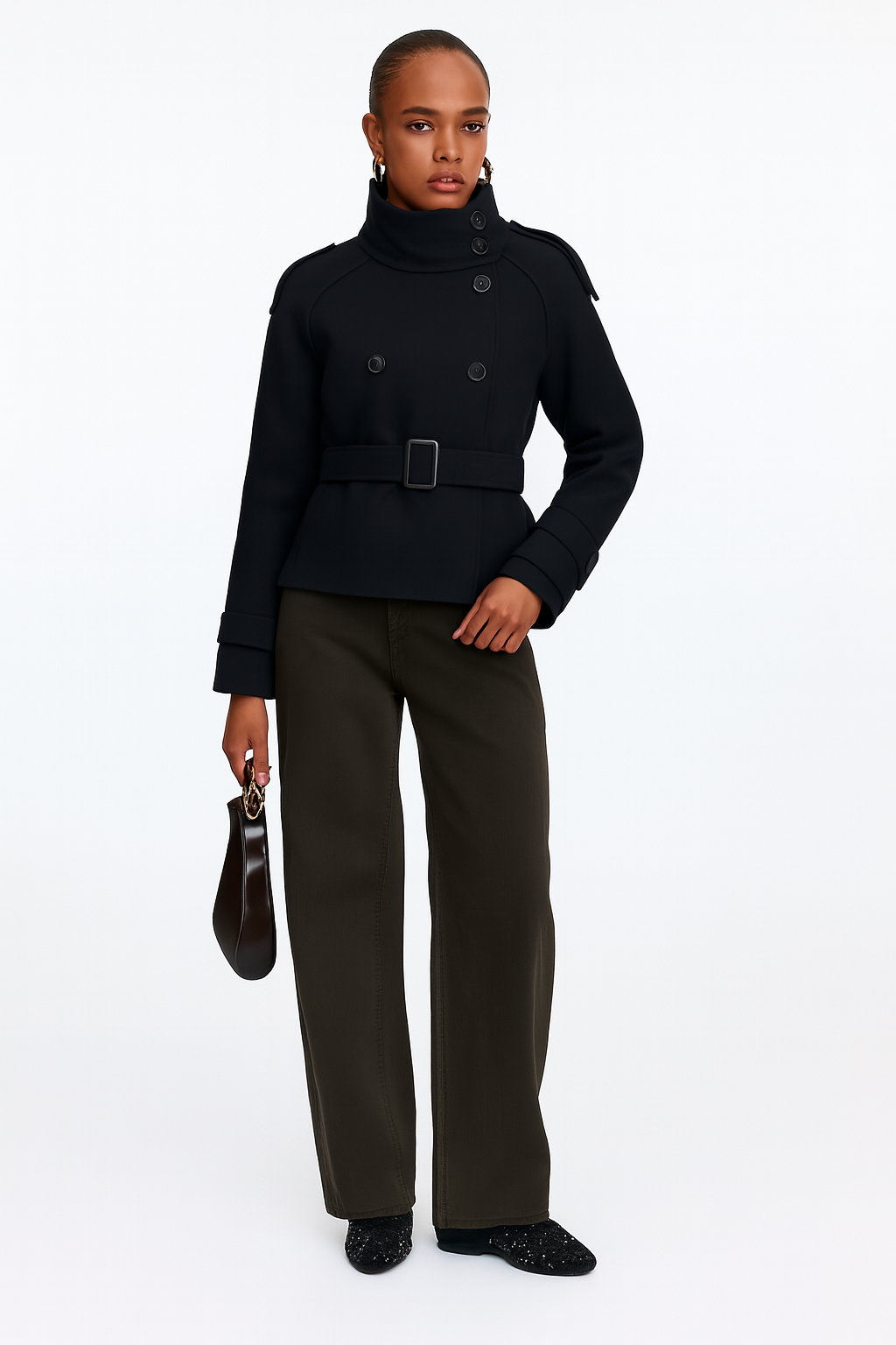 Maravine Cropped Trenchcoat | Chic Korte Jas voor Herfst