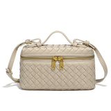 woven crossbody bag creme