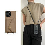 CrossStrap Case | Trendy Crossbody Telefoonhoesje met Kaartvak