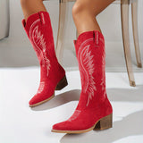 Alvara Western Boots | Hoge cowboylaarzen met hak & stiksels