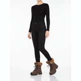 Norvella | Warme dames winterlaarzen met bontkraag & gripzool