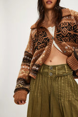 Norvaya | Gebreide Fair Isle Trui met Retro Noors Patroon