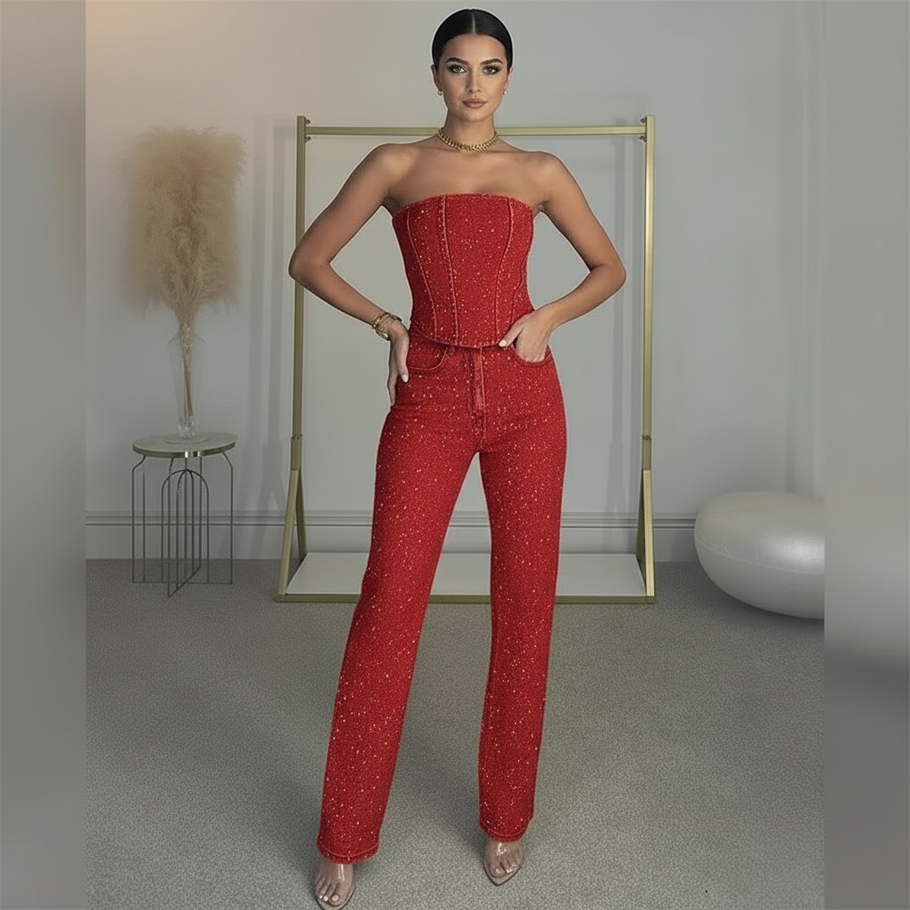 Avenia | Sparkle Corset Set